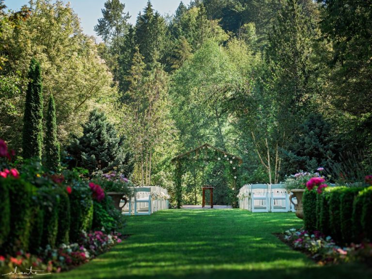 Kristine & Curtis Garden Wedding at Jardin del Sol Garden, Snohomish