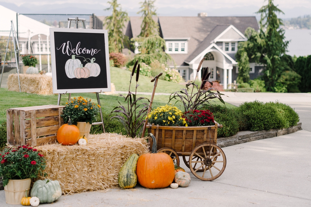 Fall inspired Seattle employee appreciation Harvest party - planned by Pink Blossom Events