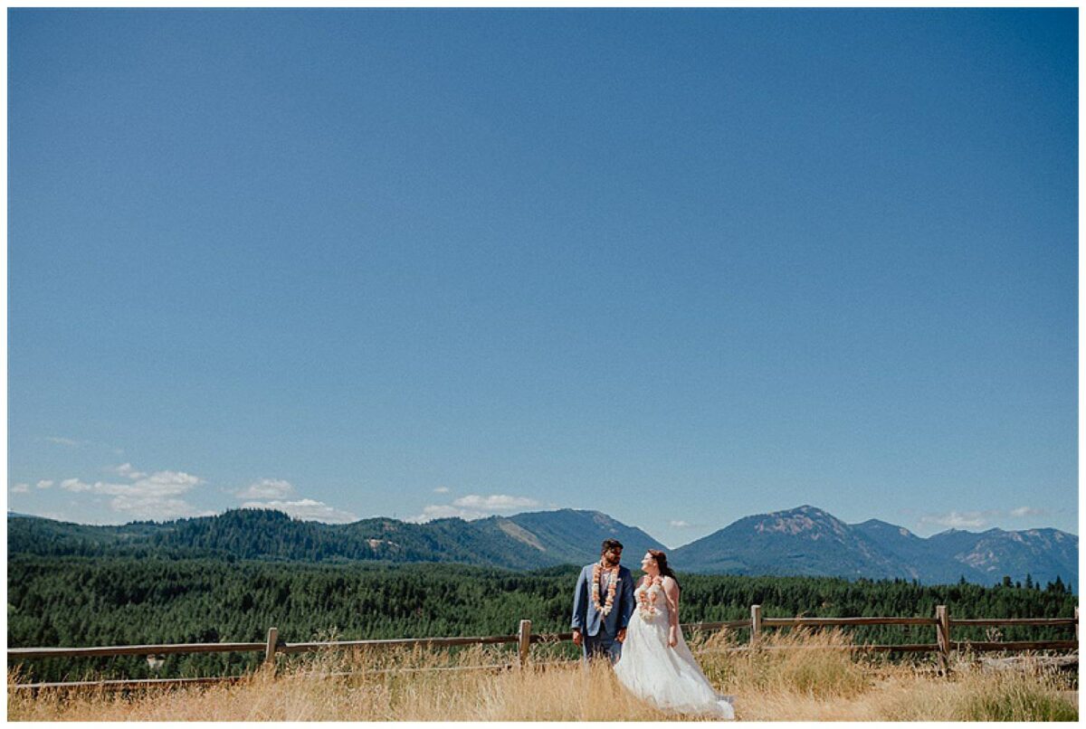 Suncadia Wedding bride and groom