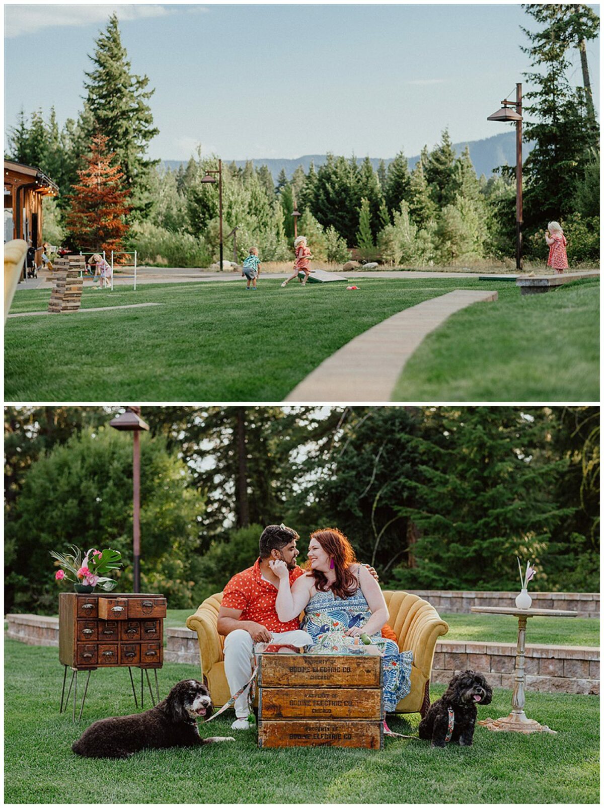 bride and groom at Suncadia 