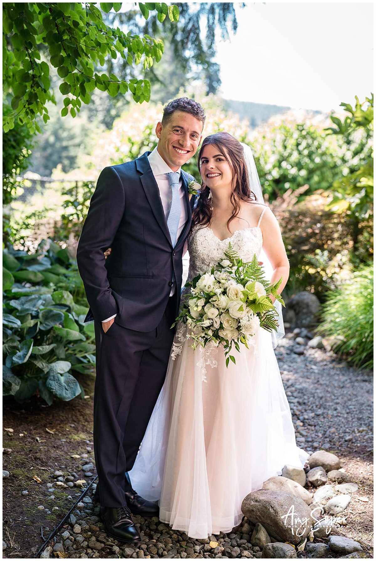 Bride and Groom Salish Lodge Wedding