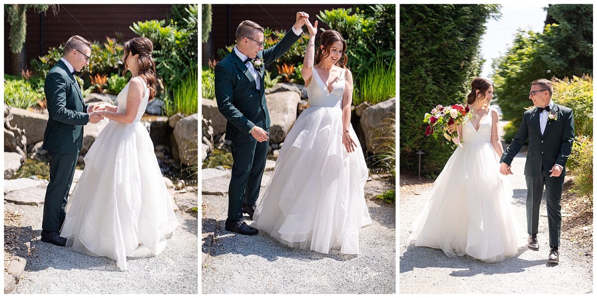 Bride and Groom WIllows Lodge