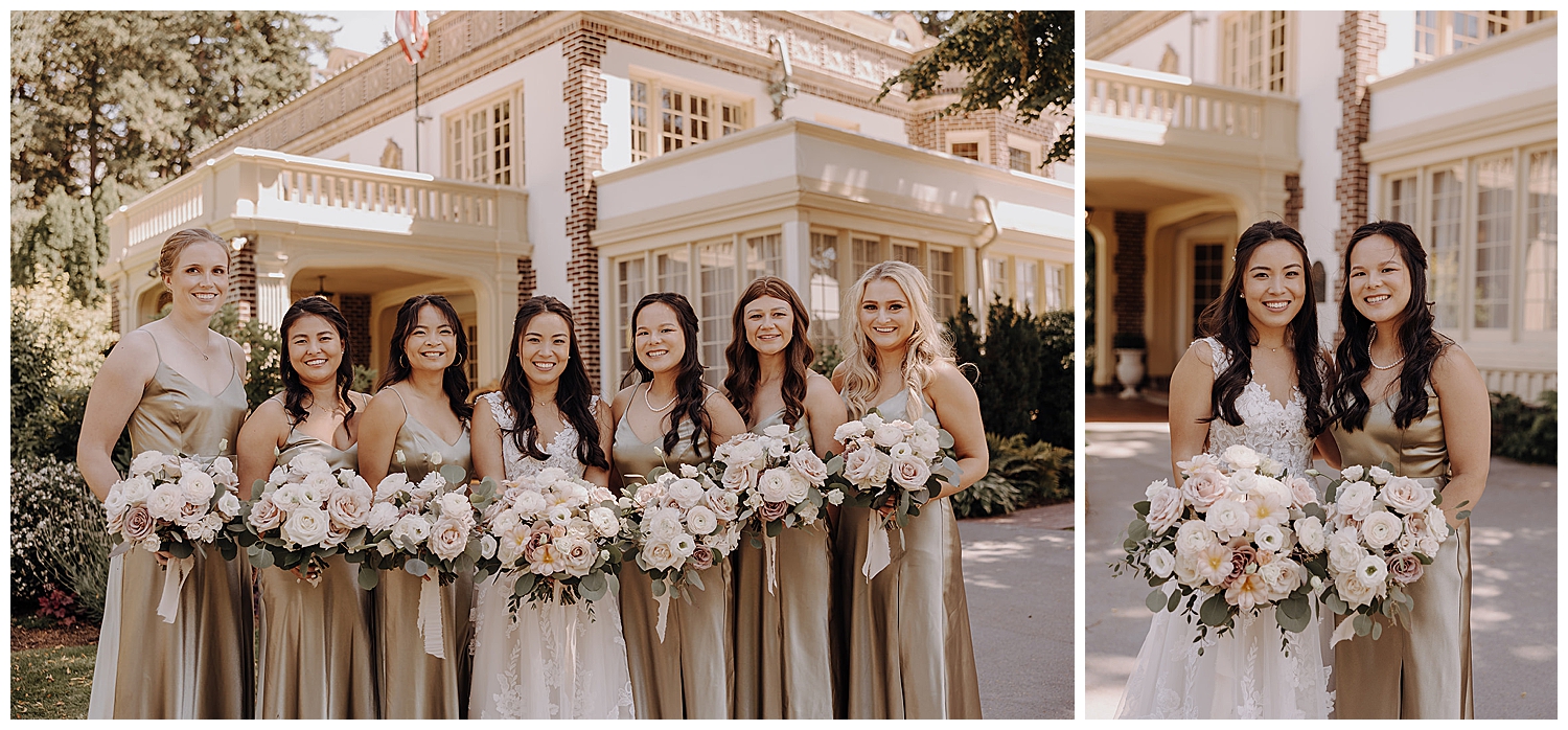 bridesmaids at Lairmont Manor 