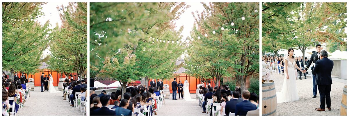 Novelty Hill - Januik Winery wedding ceremony