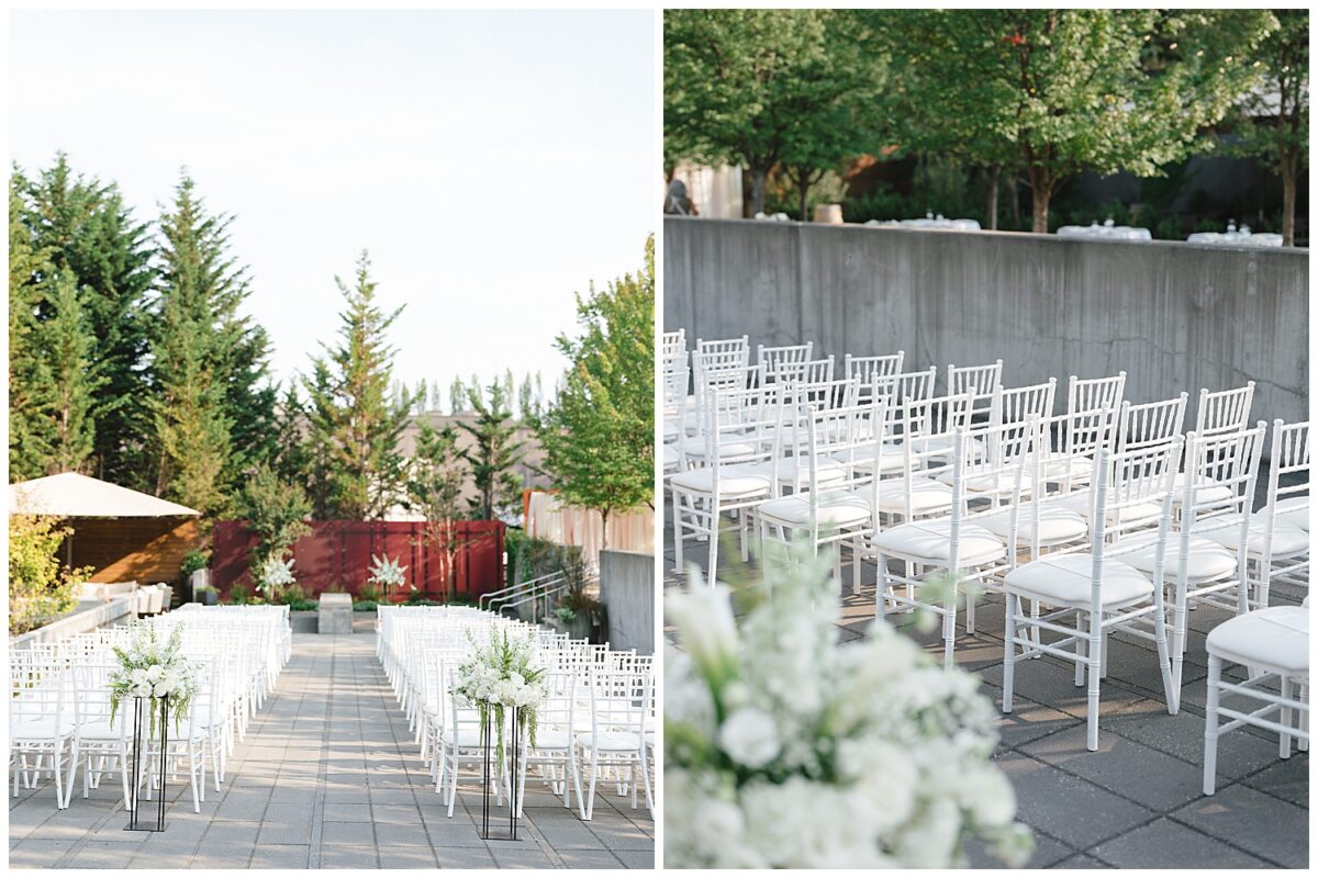 outdoor ceremony at Novelty Hill - Januik Winery