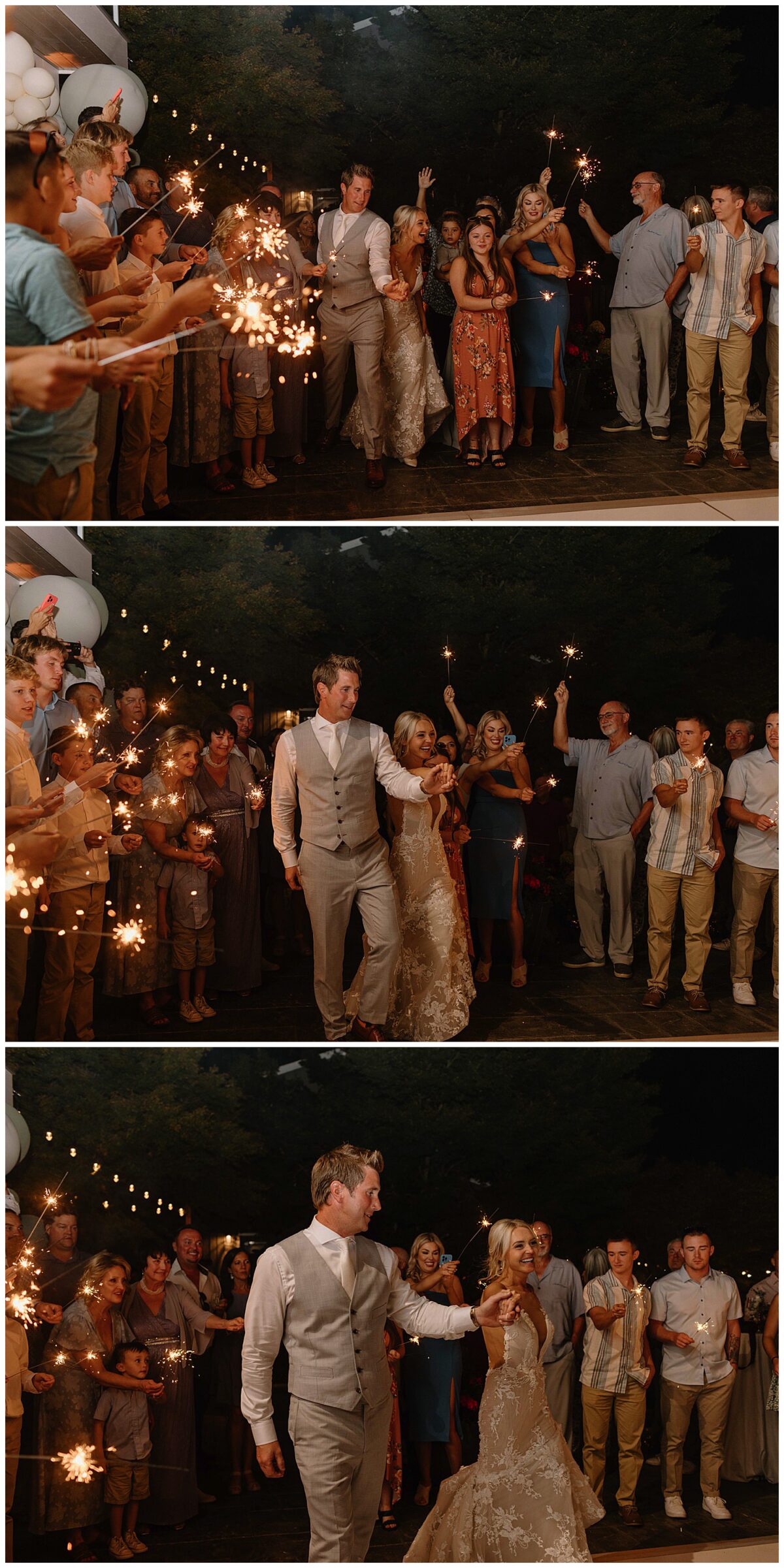 first dance with sparklers 