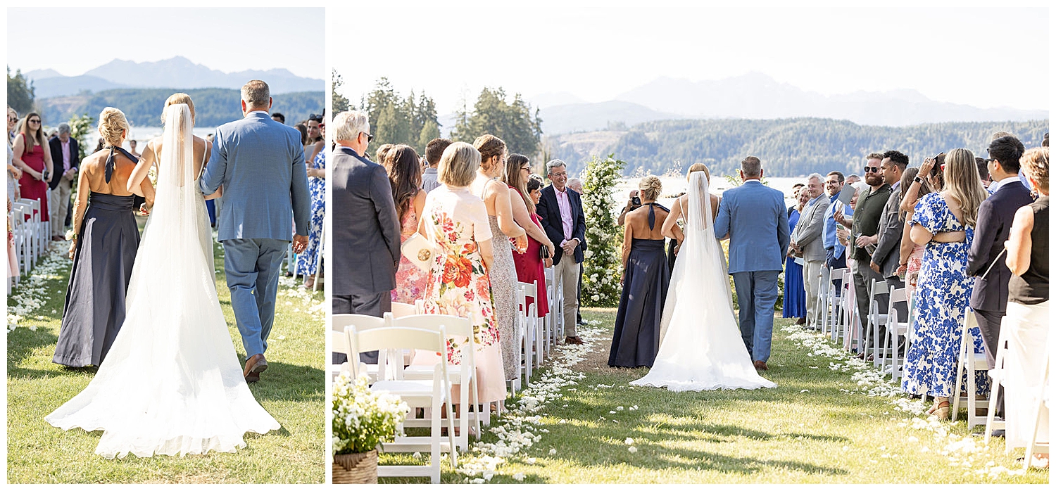 Alderbrook Resort Summer Wedding ceremony 