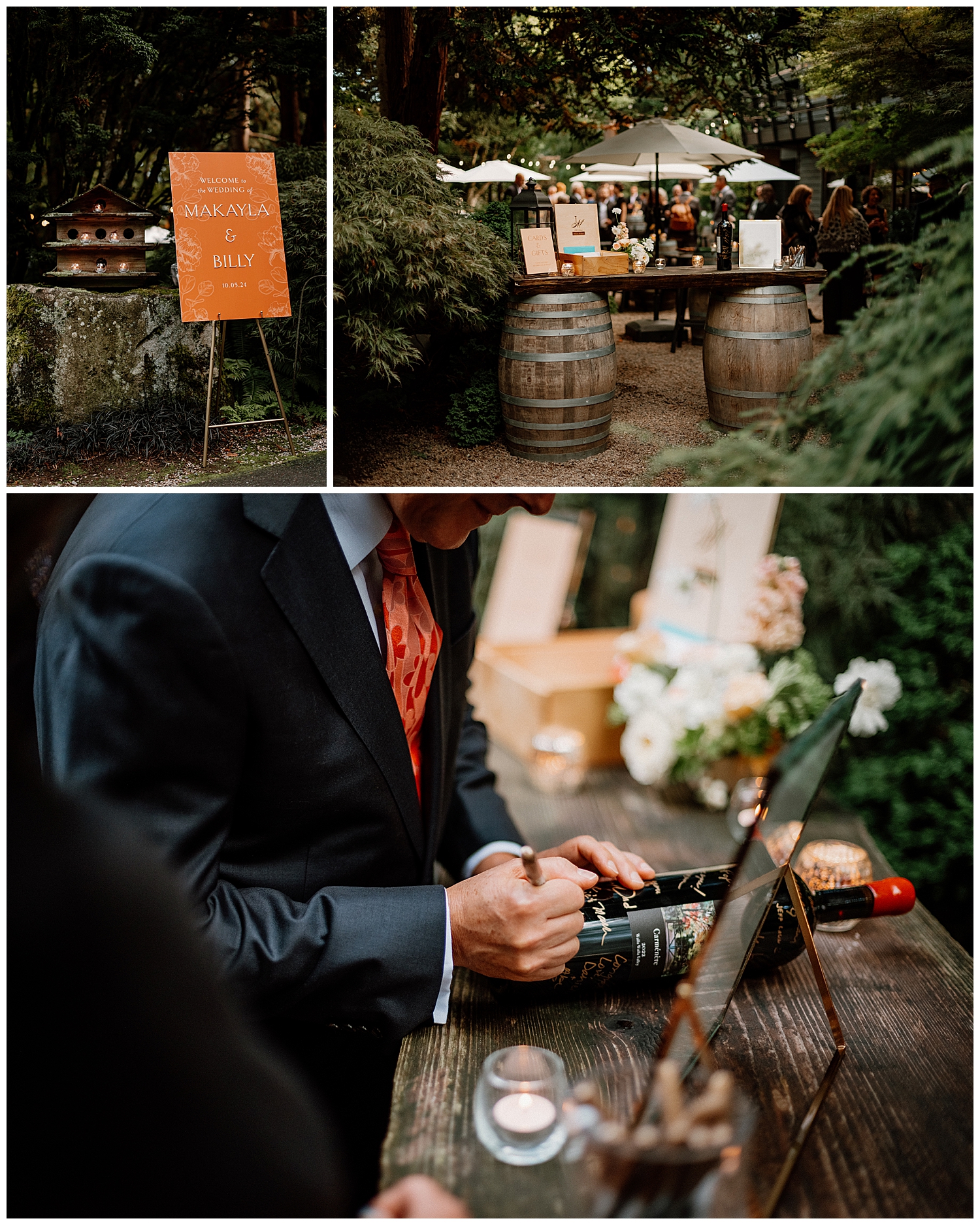 JM Cellars Fall Wedding Ceremony 