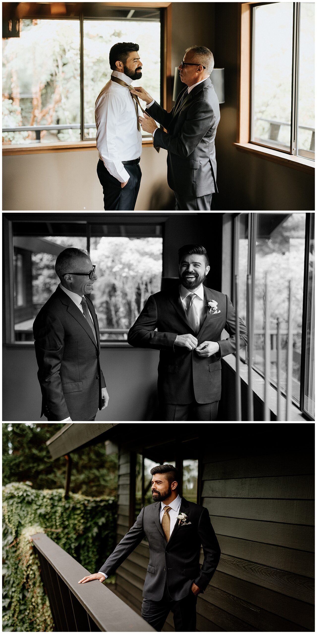 Groom Getting Ready 