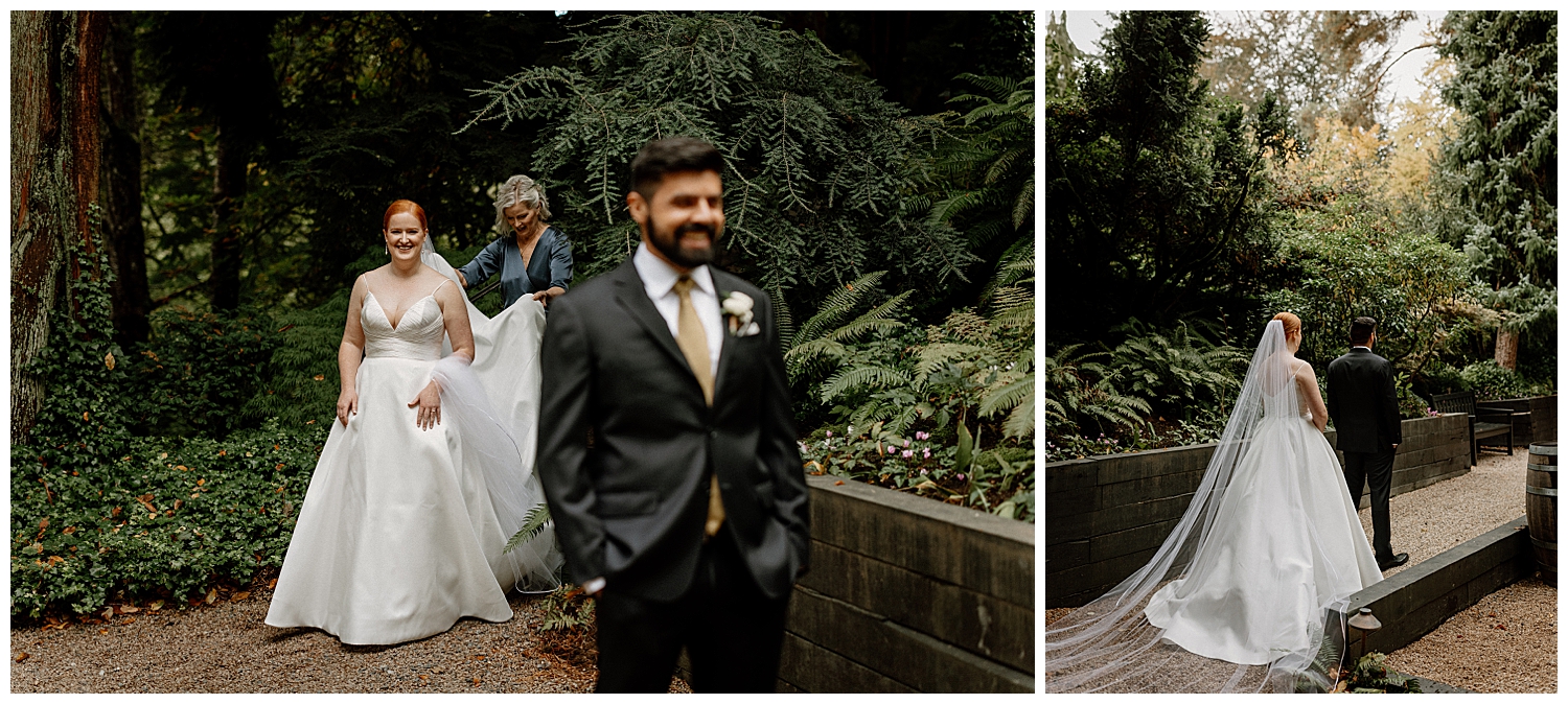 First Look Bride and Groom 