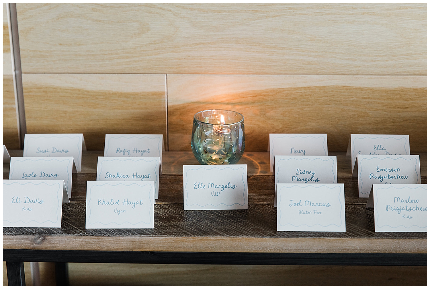 escort card display 