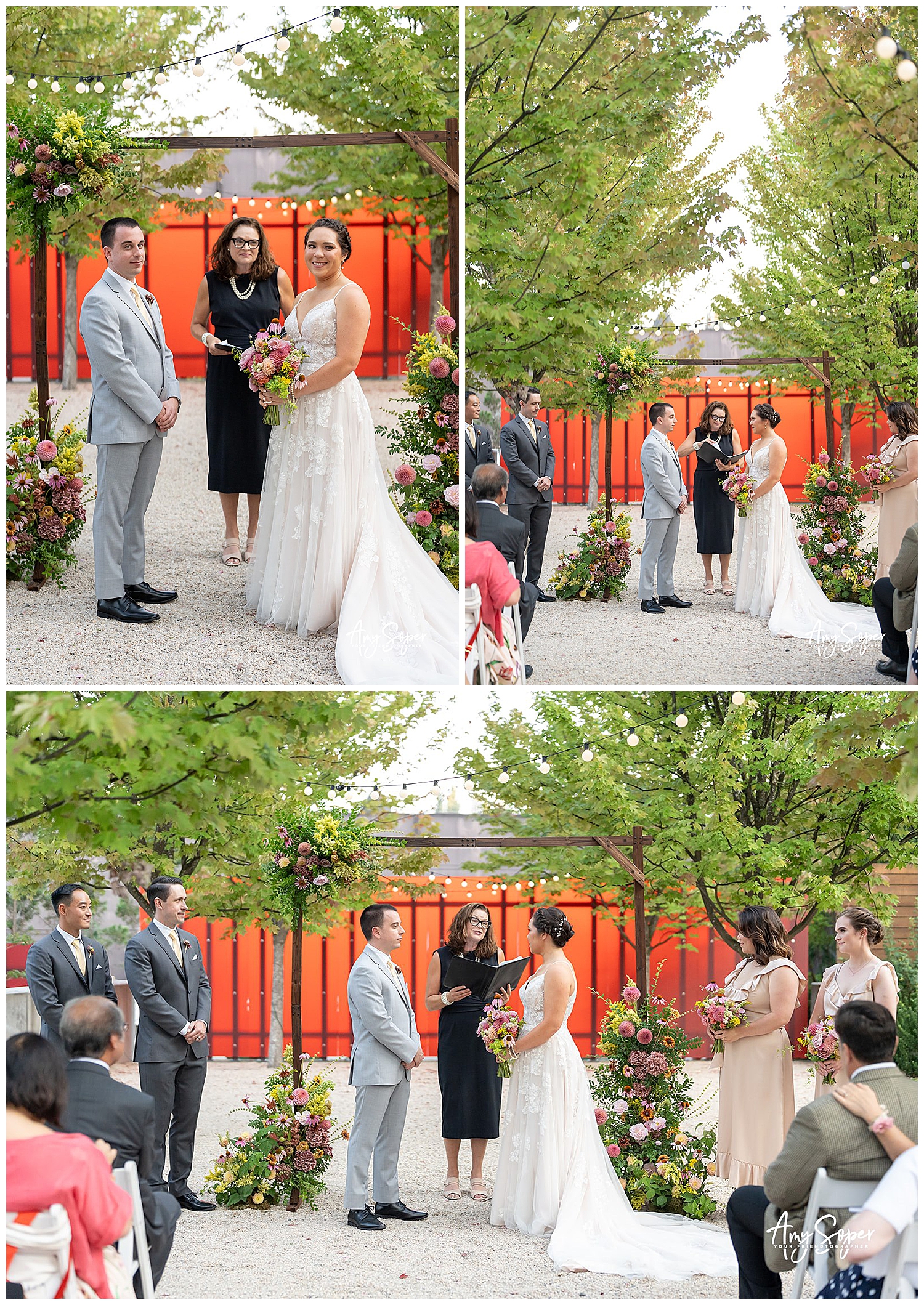 outdoor winery wedding ceremony 