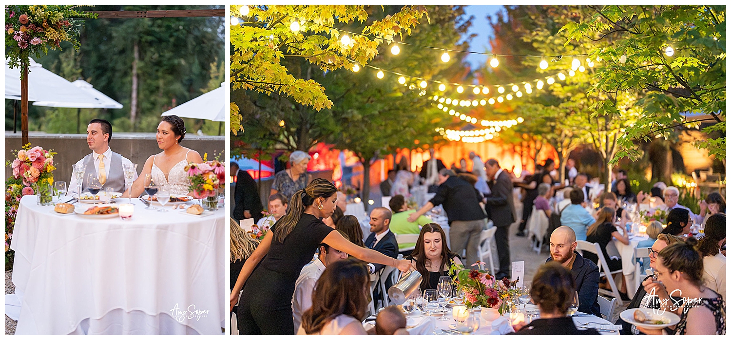 outdoor winery wedding reception 