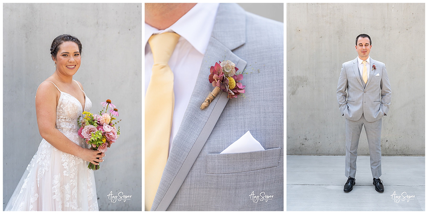 bride and groom details 