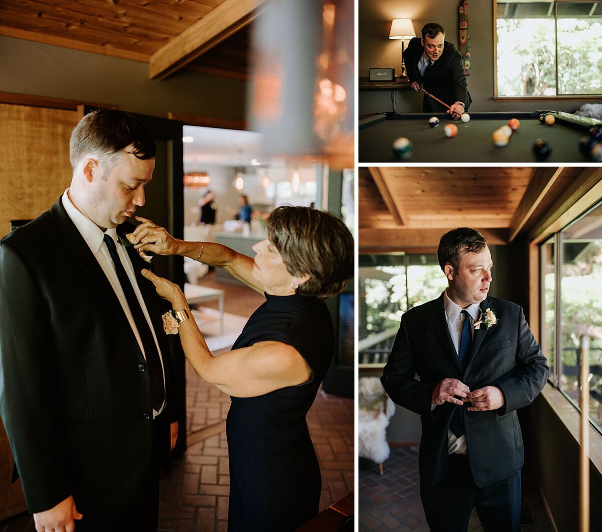 groom getting ready 