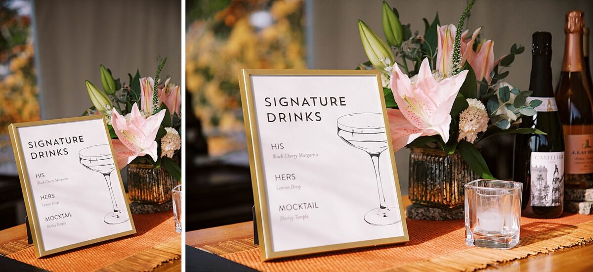 signature drinks menu