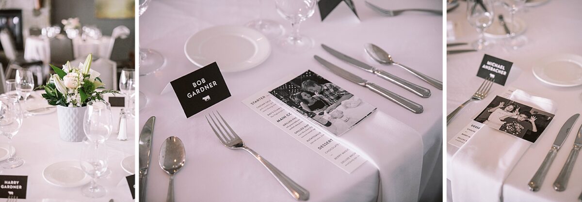 rehearsal dinner table setup