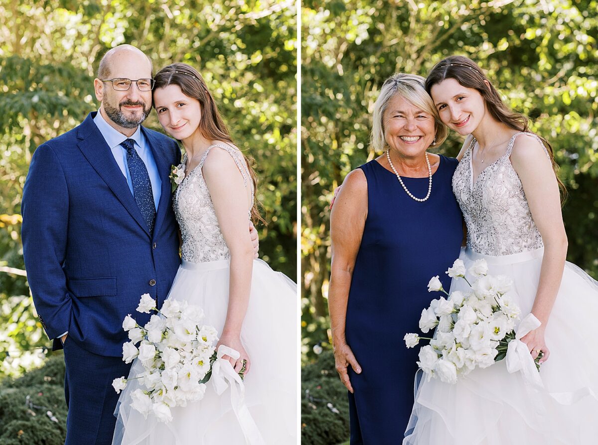 bride with mom and dad