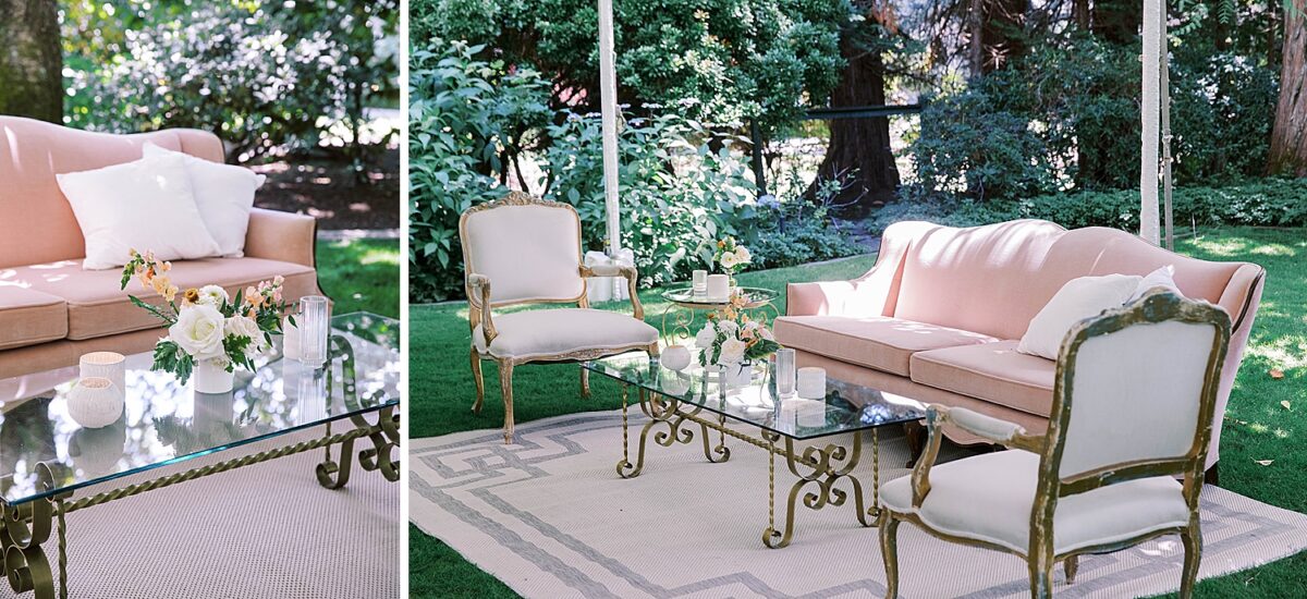 wedding lounge area