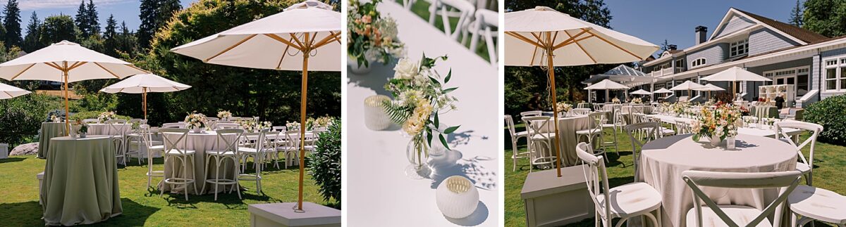 backyard wedding details