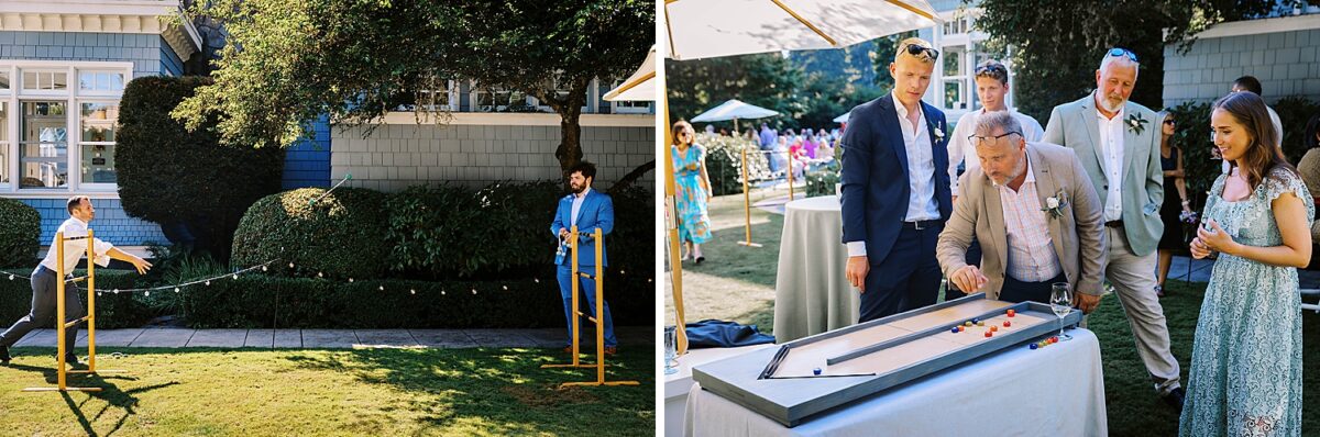 guests playing outdoor games